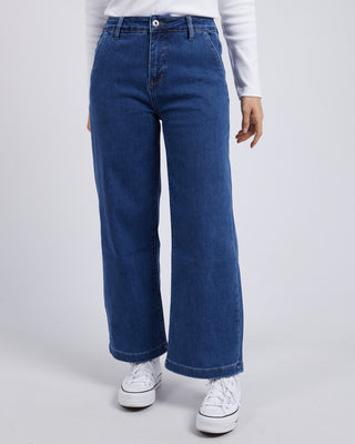 Elm Jean Izzy Wide Leg - Dark Blue Wash [sz:size 10]