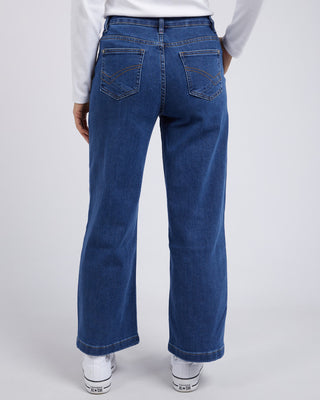 Elm Jean Izzy Wide Leg - Dark Blue Wash [sz:size 10]