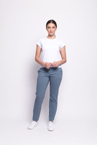 Foil Trouser Holey Moley Blue Steel [sz:size 12]