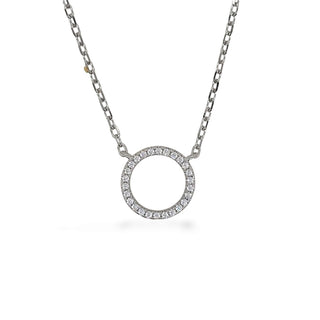 Mcj Necklace Circle & Cz Ss