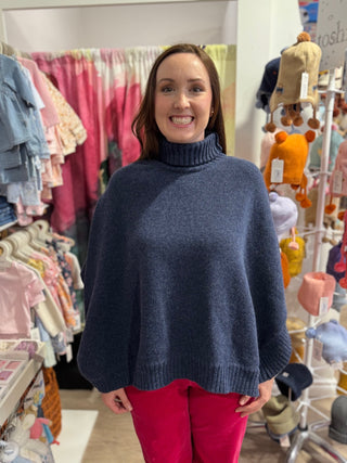 Scarfco Poncho Lorna - Navy