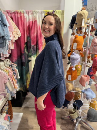 Scarfco Poncho Lorna - Navy