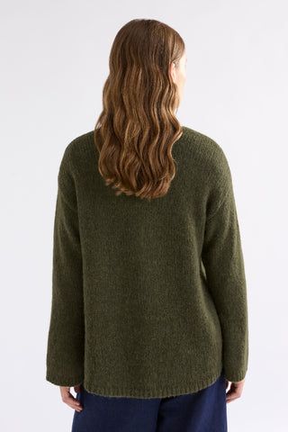 Elk Sweater Anken  - Dark Olive [sz:small/medium]