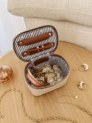 Louenhide Trudy Jewellery Box - Natural Tan