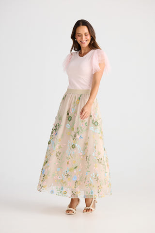 Brave&true Skirt Enchanted Embroidery [sz:xs]