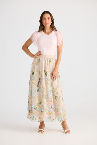 Brave&true Skirt Enchanted Embroidery [sz:xs]