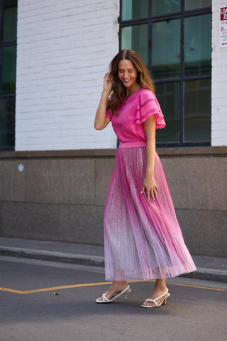 Brave&true Skirt West End Hot Ombre Pink [sz:xs]