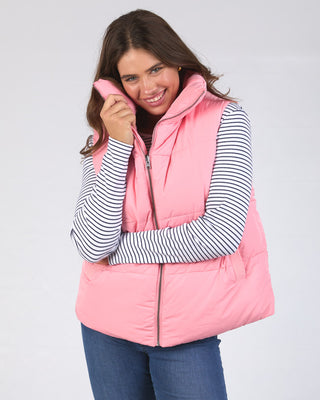Elm Puffer Vest Kit - Charm Pink [sz:medium]