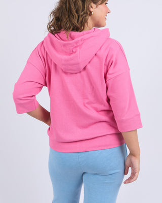 Elm Hoodie Beach Zip Aurora Pink [sz:size 8]
