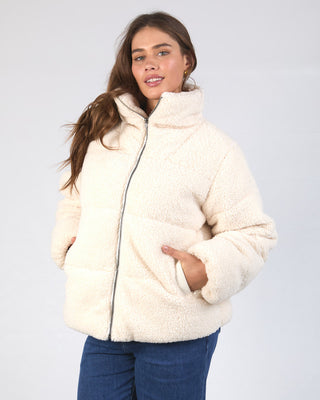 Elm Puffer Jacket Wren - Marshmallow [sz:small]