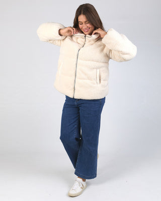 Elm Puffer Jacket Wren - Marshmallow [sz:small]