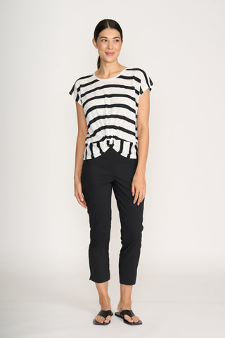 Foil Pant Capri Fuss Free - Black [sz:size 12]