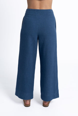Humidity Pant Fleetwood Linen - Ocean Blue [sz:size 8]
