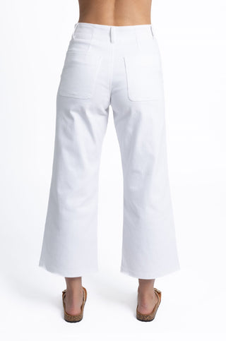 Humidity Pant Margot Drill - White [sz:size 8]