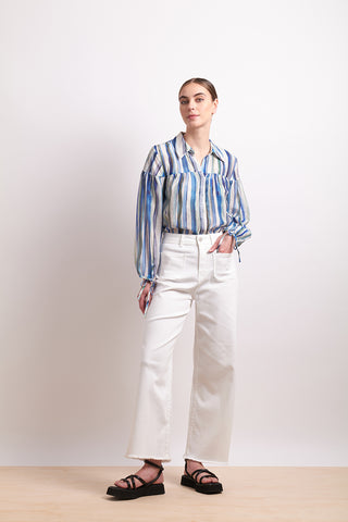 Neris Shirt Draw The Line - Azure Stripe [sz:size 12]