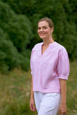 Charlie Jane Shirt Windsor - Pink Stripe [sz:size 8]