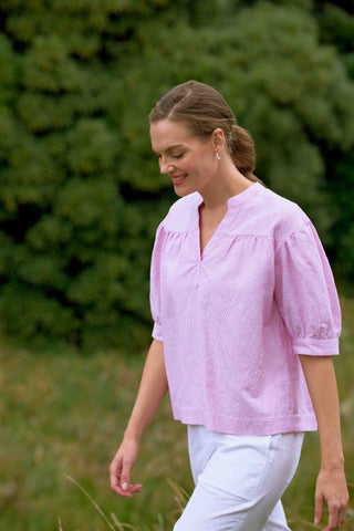 Charlie Jane Shirt Windsor - Pink Stripe [sz:size 8]