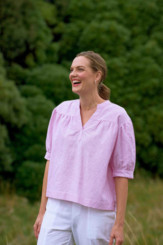 Charlie Jane Shirt Windsor - Pink Stripe [sz:size 8]