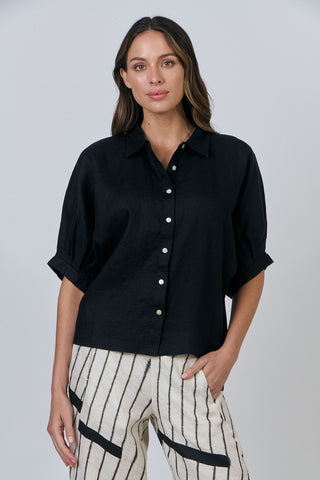 Naturals Shirt 3/4 - Black 471 [sz:small]