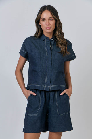 Naturals Shirt Ss - Poseidon 533 [sz:small]