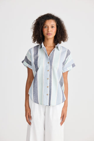 Shanty Shirt Dune - Tulip Stripe [sz:small]