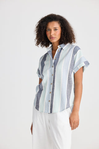 Shanty Shirt Dune - Tulip Stripe [sz:small]