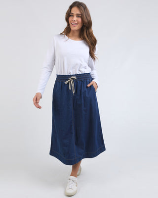 Elm Skirt Greta -  Dark Blue Wash [sz:size 10]
