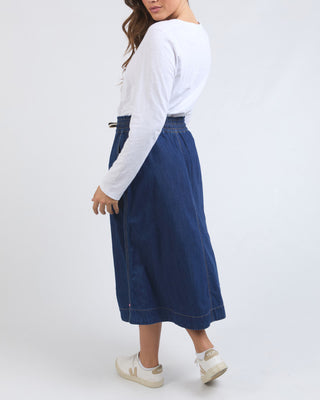 Elm Skirt Greta -  Dark Blue Wash [sz:size 10]