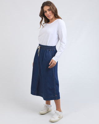 Elm Skirt Greta -  Dark Blue Wash [sz:size 10]