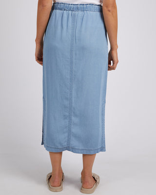 Elm Skirt Penny Utility Mid Blue Wash [sz:size 10]