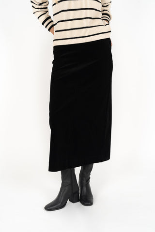 Humidity Skirt Billie Cord - Midnight [sz:size 10]