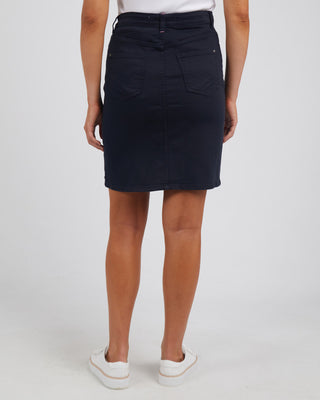 Elm Denim Skirt Belle Washed Black [sz:size 8]
