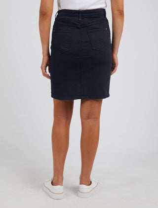 Elm Denim Skirt Belle Washed Black [sz:size 10]