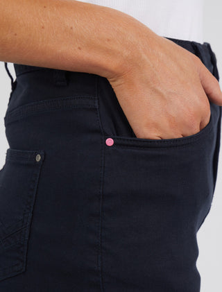 Elm Denim Skirt Belle Washed Black [sz:size 10]