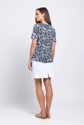 Foil Skirt Gigi White [sz:size 8]