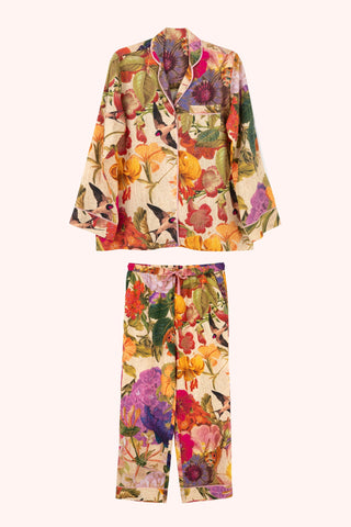 Powder Pyjamas - Cream Posy [sz:small]