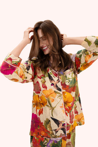 Powder Pyjamas - Cream Posy [sz:small]