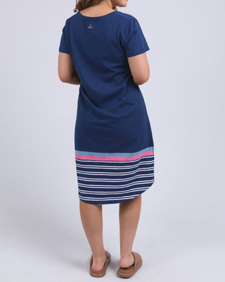 Elm Tee Dress Sylvia  - Blue Depths [sz:size 10]