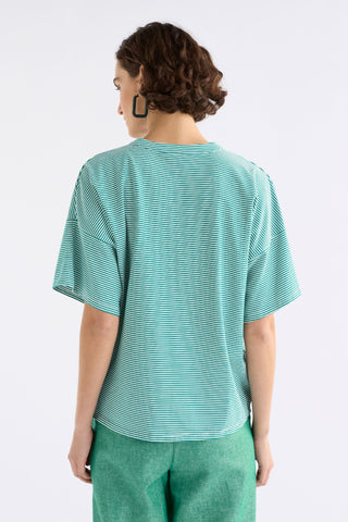 Elk Tshirt Evve - Bright Teal/white [sz:size 14]