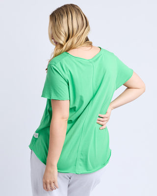 Elm Tee Pima Vee - Spring Green [sz:size 12]