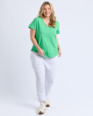 Elm Tee Pima Vee - Spring Green [sz:size 12]