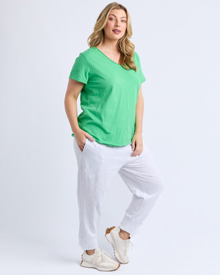 Elm Tee Pima Vee - Spring Green [sz:size 12]