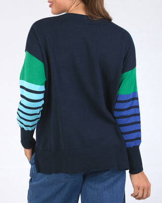 Elm Knit Fern Mixed - Spray Green/pine Green/french Blue/navy [sz:medium]