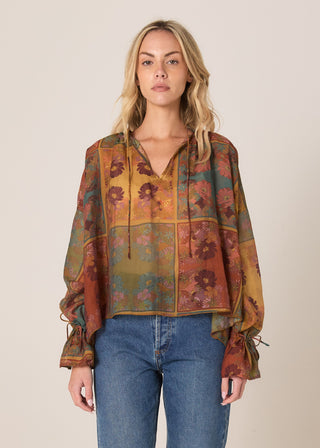 Fate & Becker Top Bohemian - Nouveau Floral Green [sz:size 10]