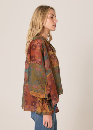 Fate & Becker Top Bohemian - Nouveau Floral Green [sz:size 10]