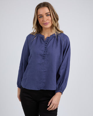 Foxwood Blouse Sardinia - Deep Blue [sz:size 10]