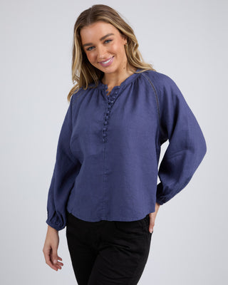 Foxwood Blouse Sardinia - Deep Blue [sz:size 10]