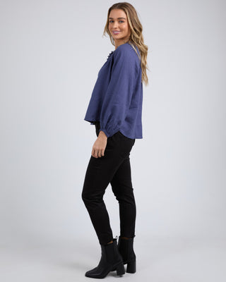 Foxwood Blouse Sardinia - Deep Blue [sz:size 10]