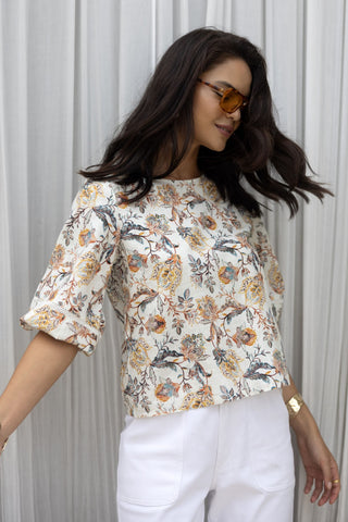 Humidity Blouse Sia - Kaffir Print [sz:size 8]