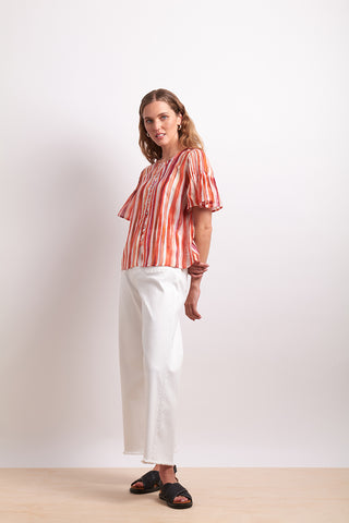 Neris Blouse Draw The Line -  Koi Stripe [sz:size 8]